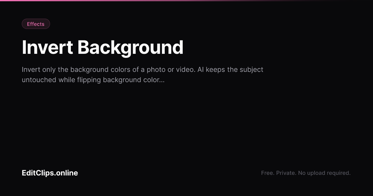 Inverted Background Css Invert Background Only Online Free — AI Selective Color Inversion ...